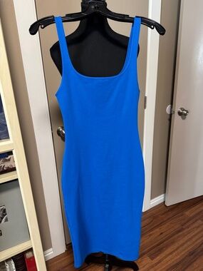 Zara Cobalt Blue Tank Midi Dress